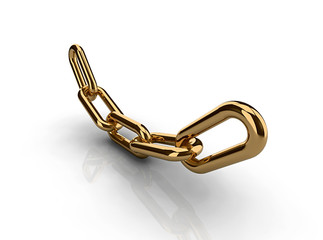 gold chain illustration