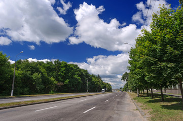 asphalt road in Ukraine