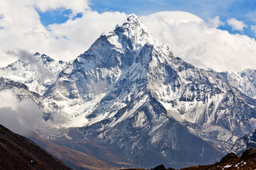 Ama Dablam mount in Sagarmatha National park, Nepal