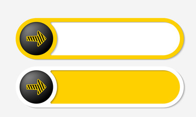 two vector frame for text and arrow