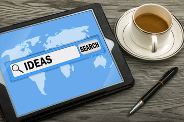 search for idea concept