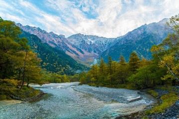 Fototapeta na wymiar The Japanese Northern Alps
