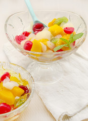 Gelatin fruit salad