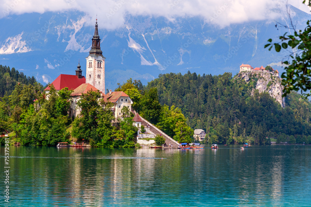 Canvas Prints Lake Bled in summer