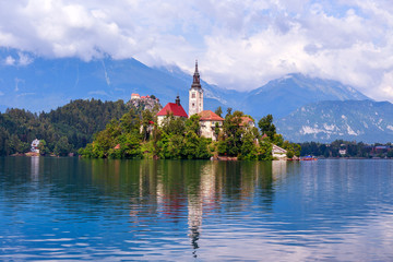 Lake Bled in summer