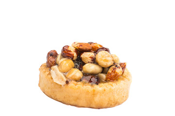 Caramelized nuts cupcake