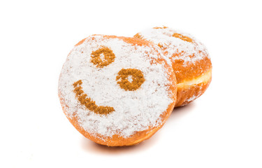 donuts in powdered sugar