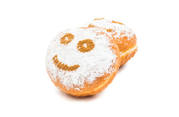 donuts in powdered sugar