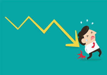 Businessman lose money