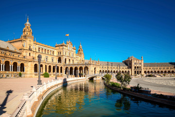 Fototapeta premium Famous Plaza de Espana, Sevilla, Spain