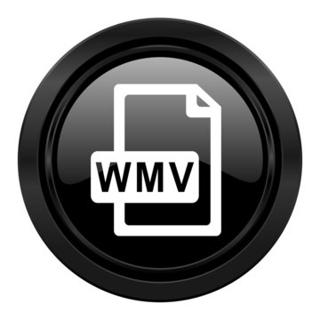 wmv file black icon