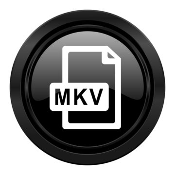 mkv file black icon