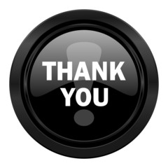thank you black icon