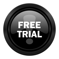 free trial black icon