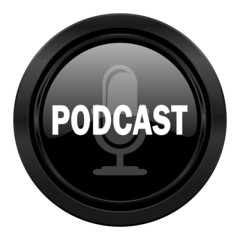 podcast black icon