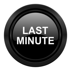 last minute black icon