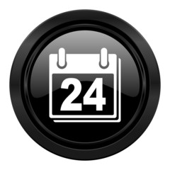 calendar black icon organizer sign agenda symbol