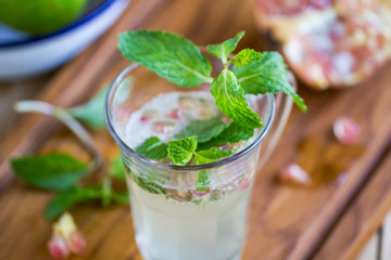 Lime juice with Pomegranate