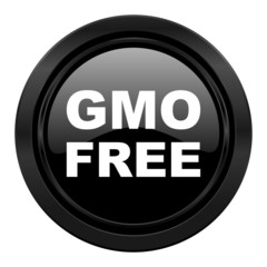 gmo free black icon no gmo sign