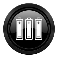 battery black icon power sign