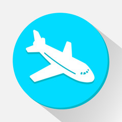 Airplane icon great for any use. Vector EPS10.