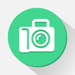 Camera icon great for any use. Vector EPS10.