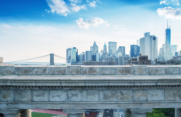 Obraz premium Lower Manhattan panoramic skyline, New York City
