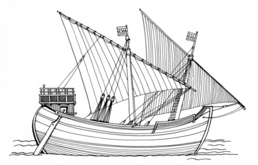 Niña - one of the three ships, used by Columbus