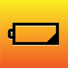 Low battery icon great for any use. Vector EPS10.