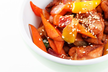 meat with vegetables