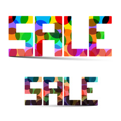 Sale Colorful Vector Title