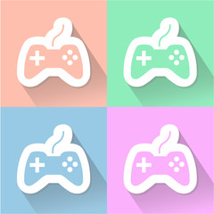 Game controller icon great for any use. Vector EPS10.