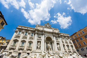 Trevi fountain in Rome, Italy