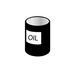 oil tin black and white vector