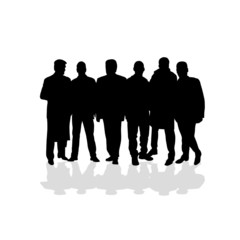 people silhouette vector