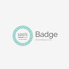 Thin line neat design logo, premium quality stamp