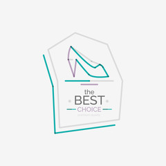 Minimal line design shopping stamps, best choice