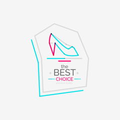 Minimal line design shopping stamps, best choice