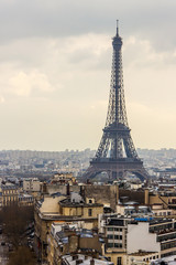 Paris, France. A city landscape with the Eiffel Tower. © Elena Belyaeva