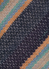Old used woven rag rug