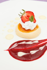 cake with strawberry