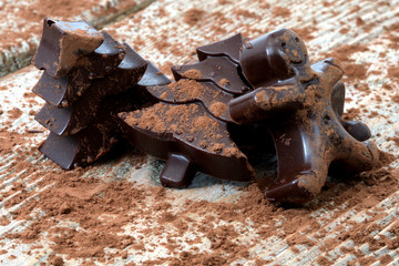 Home made dark chocolate
