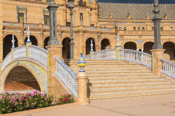 Plaza de Espana - Spanish Square in Seville, Andalusia, Spain