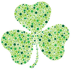 Shamrock of bubbles