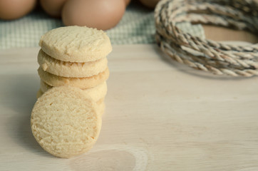 Cookies in vintage tray