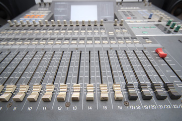 Professional studio mixing console