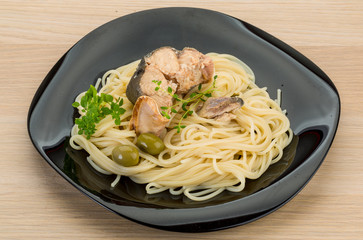 Pasta with salmon