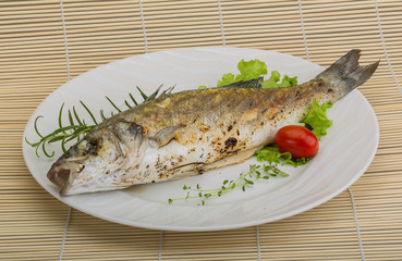 Grilled seabass