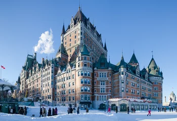 Acrylic prints Winter Chateau Frontenac in winter