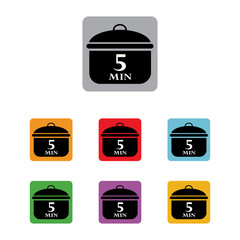 boil minutes cooking pan stew food set